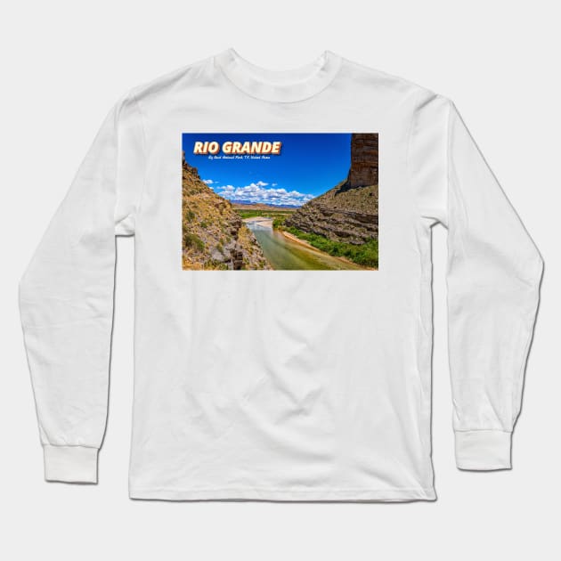 Rio Grande at Big Bend Long Sleeve T-Shirt by Gestalt Imagery